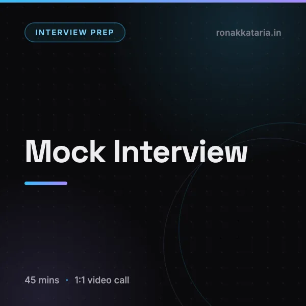 Mock Interview with Detailed Feedback