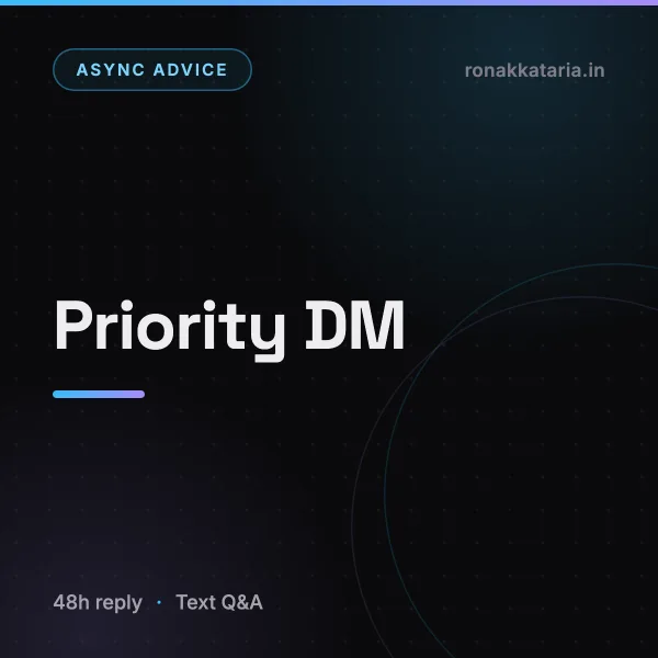 Priority DM — Async Expert Advice